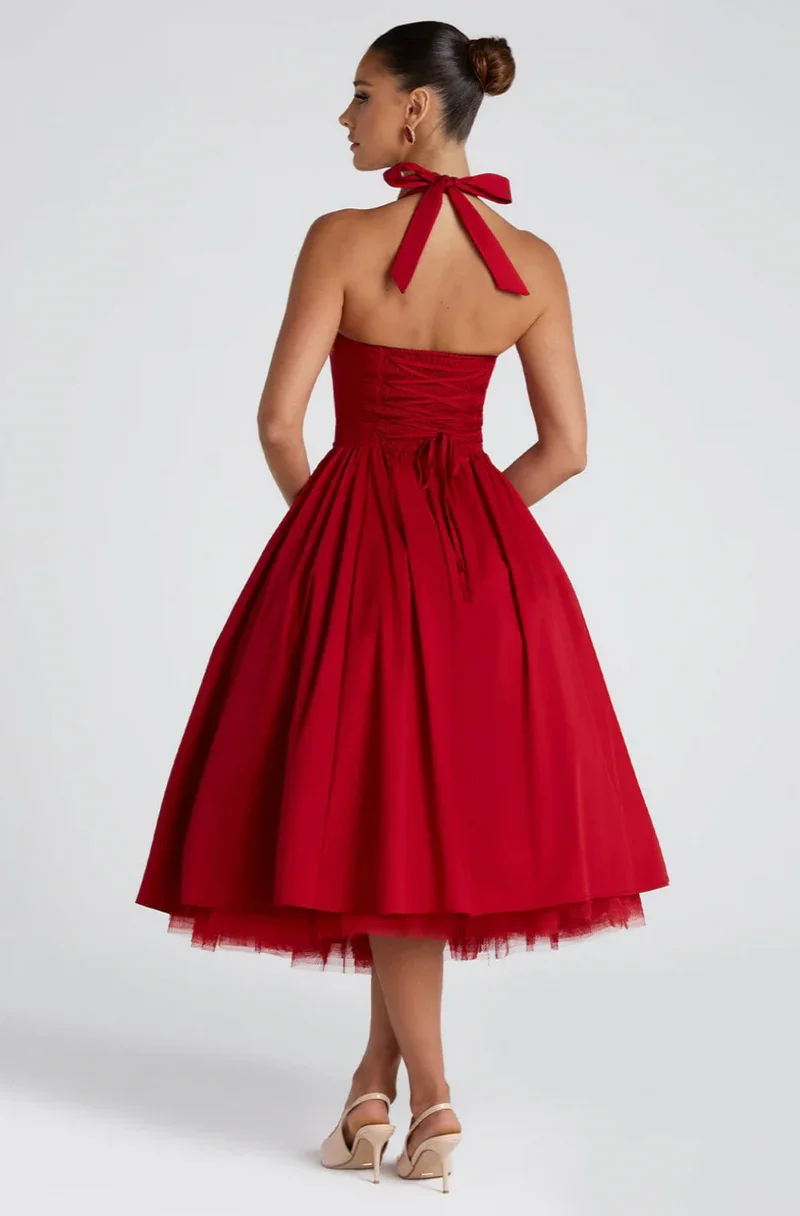 Cherry midi dress